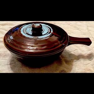 Vintage Mar-Crest OvenProof Stoneware Covered Casserole Dish with Handle